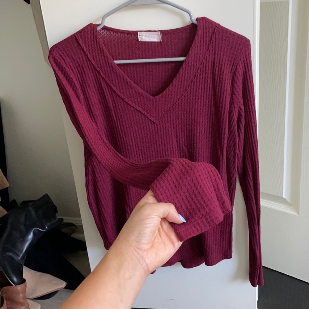 Altard state long sleeve knit top